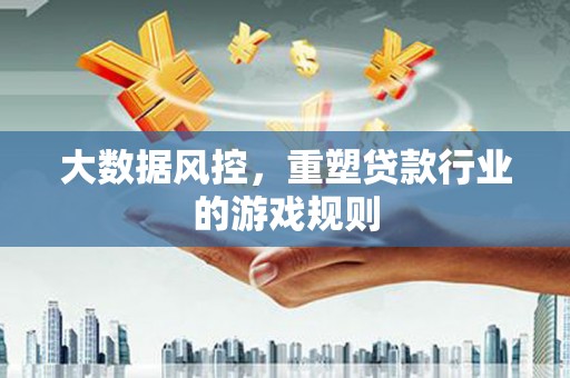 柘荣大数据风控，重塑贷款行业的游戏规则