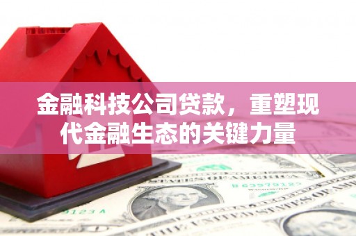 柘荣金融科技公司贷款，重塑现代金融生态的关键力量