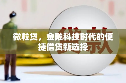 柘荣微粒贷，金融科技时代的便捷借贷新选择
