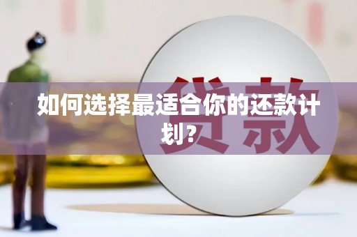 柘荣如何选择最适合你的还款计划？